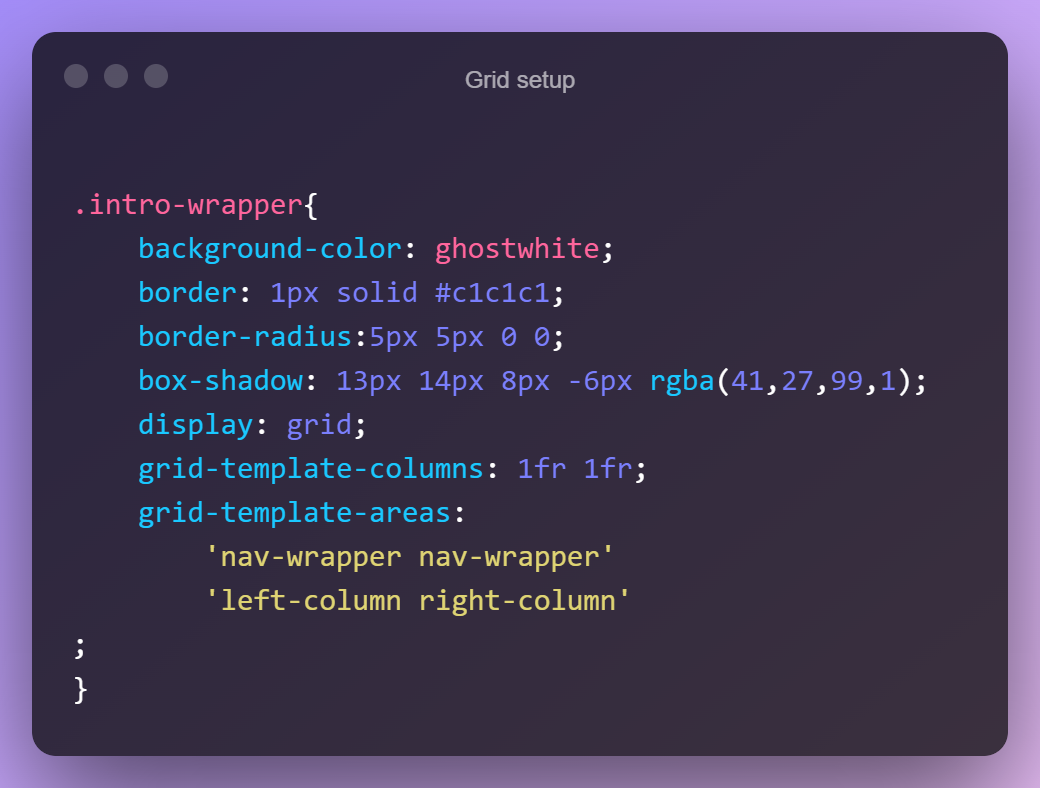 grid-setup